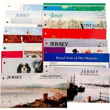 Set of Mint Jersey Stamps Presentation Packs Collection of 18 (011)