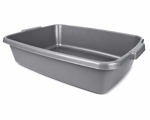 Large cat litter tray - cat, grey