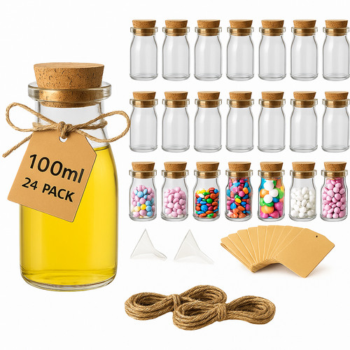 Glass jars with - with, lids