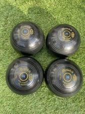 Henselite Size 4 Heavy Classic Crown Green Bowls Set If 4