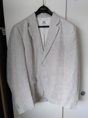 Zara 42r 100 linen suit - zara,