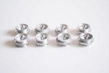 8 x Vintage Airfix/MRRC 1:24 Alloy Slot Car Wheels/Hubs NOS