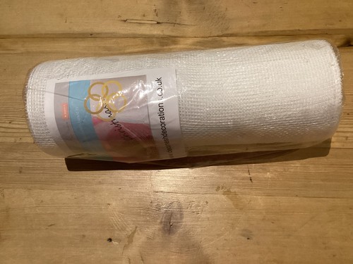 Deco mesh white roll x9m - mesh,