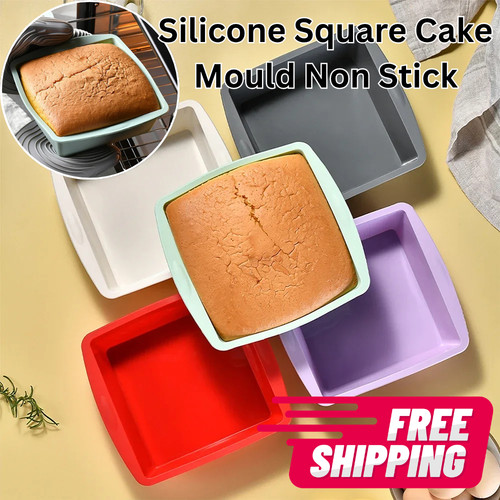 Silicone square cake mould non - square,