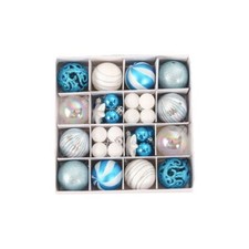 44PCS Christmas Tree Balls Baubles Xmas Tree Hanging Ornament Home Decoration UK