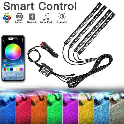 Multicolour rgb car interior - multicolour,