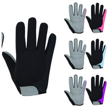 Ladies Cycling Gloves FullFinger Mountain Bike Women Padded BMX MTB Riding Glove