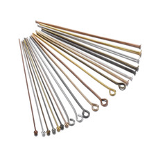 100/200Pcs Eye Pins Ball Head Pins Jewelry Making DIY UK