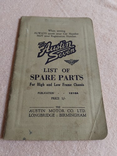 Austin seven list - austin,