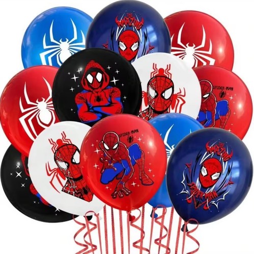 Spiderman x12 balloons - spiderman,