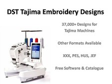 Tajima Machine Embroidery Designs Collection | DST Format on DVD