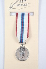 ER II Silver Jubilee Miniature Medal 1977 Military Rescue Services Official MOD