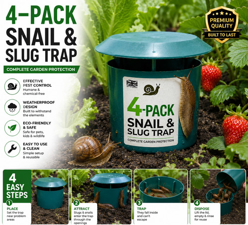 Slug snail beer traps - 4,