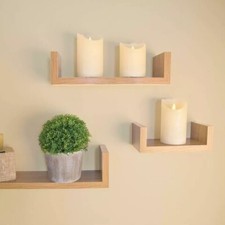 U Shaped Floating Shelve Set