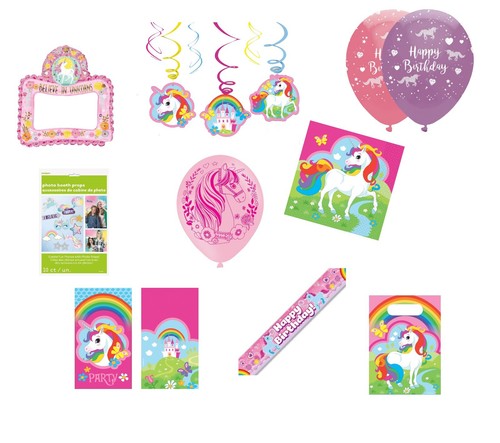 Unicorn birthday party loot - party,