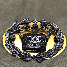 Genuine British Army RQMS Crown in Wreath Black Wrist Arm Rank Badge