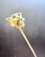 Rare Antique Gold Ruby Diamond