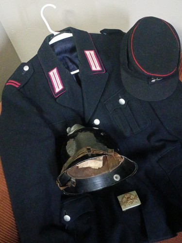 German post ww2 firefighter - post,