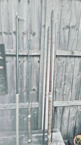 Vintage tackle joblot rods - joblot,