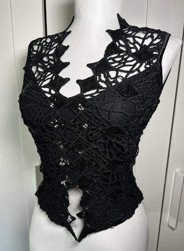 Sagaie paris black guipure - sagaie,