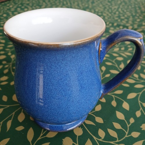 Denby colonial blue coffee mug - denby,