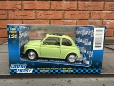 Fiat 500 F Green - 1:24 MIB Miittakaava Skala