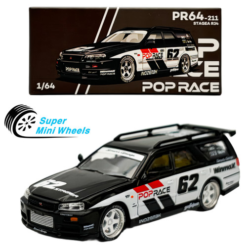 Pop race nissan stagea - 1:64,