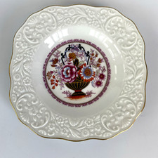 Schumann Arzberg Bavaria Collector Wall Plate 7" Embossed Floral Rimmed Germany