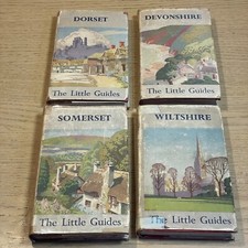 LITTLE GUIDES - WILTSHIRE, SOMERSET, DEVONSHIRE, DORSET hb dj 1923, 1949 Methuen