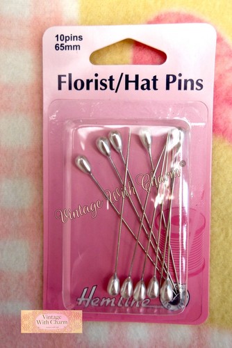 Hemline hat pins florist - hat,