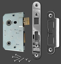National Hickman Bathroom lock body with chrome face plate & fixings * new *