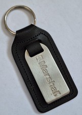GENUINE MARSHALL MAIN DEALER LEATHER AND METAL KEYRING FOB. LINCOLN NISSAN.