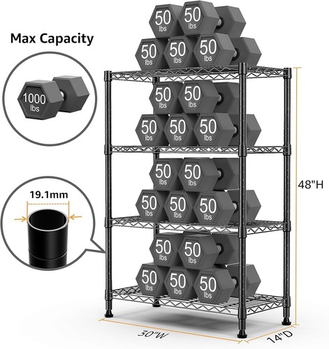 Mzg tier wire shelves - 4-tier,