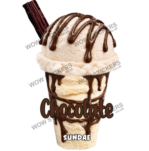 Ice cream van sticker - ice,