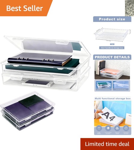 Clear storage boxes 2 pcs - storage,