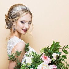 Birdcage veil wedding bride - birdcage,