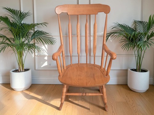 Vintage rocking chair beech - rocking,