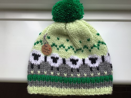 Adult hand knitted sheep - adult,
