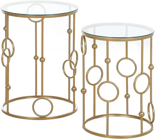 Round coffee table set 2 - round,