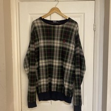 Polo by Ralph Lauren Plaid Crewneck Jumper Size XL