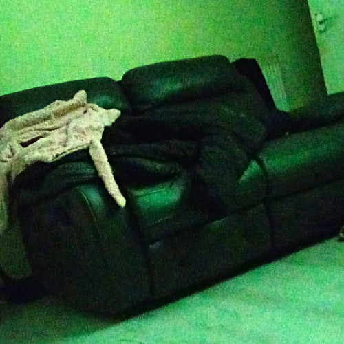 Leather seater sofa - leather, 3