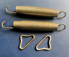 2 Trampoline Springs 7" Heavy Duty Galvanised with triangles excellent condition