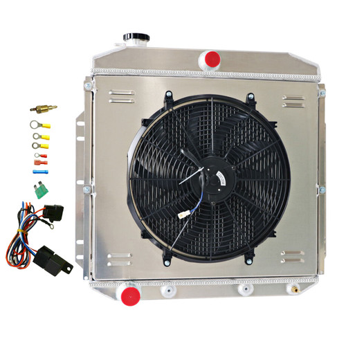 Row radiator shroud fan - 4-row,