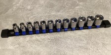 Halfords Advanced 3/8 Drive Socket Set 12 Piece On Rail