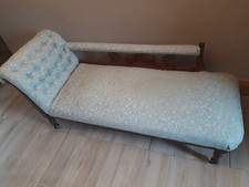 COLLECTION ONLY - Chaise Longue in Blue / Green Colour
