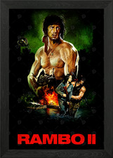 Rambo II Movie Poster Framed