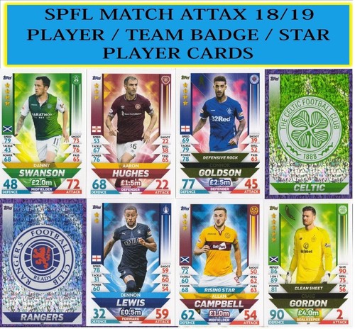 Spfl match attax 2018 2019 - spfl,