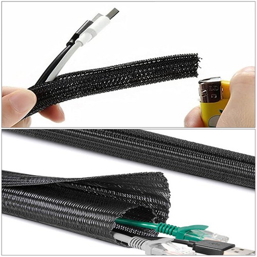 Braided cable sleeve split - braided,