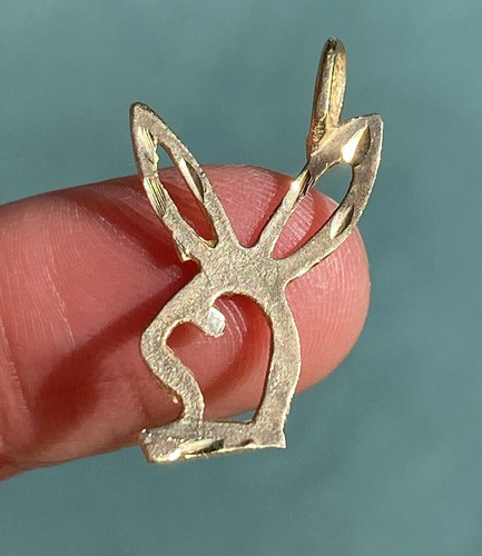 14k yellow gold playboy - playboy, bunny