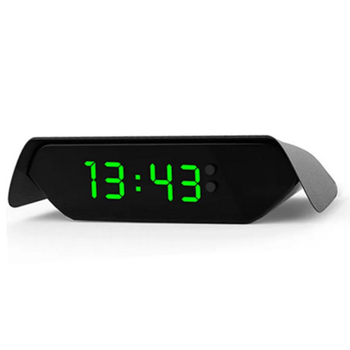 Car clock temperature day week - car,
